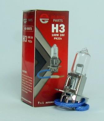 AG AUTOPARTS - AG 40007S - Лампа H3 24V 100W PK22S Std